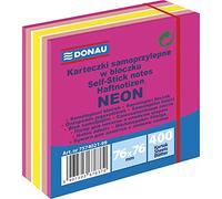 DANUBIO 7574021 - 99 Foglietti Adesivi, 76 X 76 mm, 1 X 400 fogli, Neon/Pastello, Varie tonalità di rosa