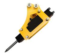 DANWIWEE Martello idraulico per mini escavatore, martello compatto per calcestruzzo, roccia, gelo, terreno, strumento a percussione a montaggio rapido, adatto per escavatori da 0,8-1,5 tonnellate
