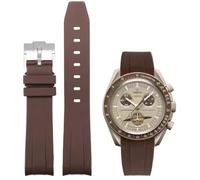 Danxancy Cinturino Orologio Silicone Gomma Senza Spazi per Omega x Swatch Moonswatch Speedmaster 20mm Watch, Cinturino di Ricambio 20mm Cinturini per Orologio da Uomo Donna