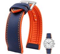 Danxancy Cinturino Universale in Gomma FKM con Rinforzo in Nylon per Orologi - Disponibile in 20mm, 21mm, 22mm, 23mm, 24mm