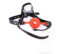 danxceh Bavaglio per la bocca BDSM in silicone regolabile SM a palla Fetish Maschera testa Gioco sessuale estremo Bondage di ruolo Divaricatore Giocattolo donne Uomini Coppie