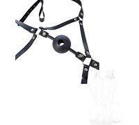 danxceh Bavaglio per la bocca BDSM in silicone regolabile SM a palla Fetish Maschera testa Gioco sessuale estremo Bondage di ruolo Divaricatore Giocattolo donne Uomini Coppie