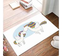 danxceh Tappetini da Bagno Tappetino da Doccia Assorbente Antiscivolo Lavabile,Tappeto da Bagno con Supporto in Gomma per,Bellissimo pegaso arcobaleno. Un cavallo con le ali. Oggetti isolati,40x60cm