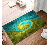 danxceh Tappetini da Bagno Tappetino da Doccia Assorbente Antiscivolo Lavabile,Tappeto da Bagno con Supporto in Gomma per,Forme frattali astratte e pazze come sfondo psichedelico,40x60cm