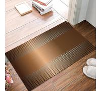 danxceh Tappetini da Bagno Tappetino da Doccia Assorbente Antiscivolo Lavabile,Tappeto da Bagno con Supporto in Gomma per,Lamiera perforata con sfondo dorato. Disponibile anche la versione v,40x60cm