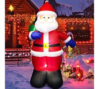 Danxilu Babbo Natale Gonfiabile da Esterno 150cm con Luci LED