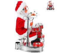 Danza Canto Babbo Natale Giocattolo di Natale Bambola a batteria Musicale