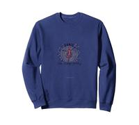 Danza Come Nessuno Guardando gioioso Silhouette Felpa, Unisex per Adulti, Navy, XL