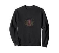 Danza Come Nessuno Guardando gioioso Silhouette Felpa, Unisex per Adulti, Nero, M