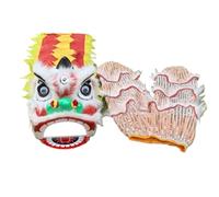 Danza del drago cinese Leone, Testa di danza del leone da 6 pollici multicolore for spettacoli Capodanno cinese(D)