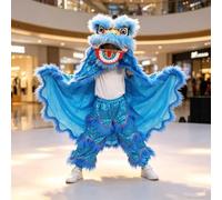 Danza Del Leone, Costume Per La Decorazione Del Capodanno Cinese, Gli Occhi Possono Battere Ciglio, Adatto Per Altezze 100-180 Cm