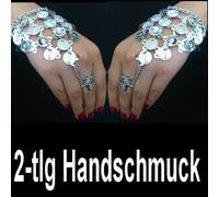 Danza Del Ventre Bracciale da Schiavo Con Anello Monete Oro Argento