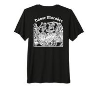 Danza della Morte, Danse Macabre Creepy Scheletro Medievale Maglietta Premium