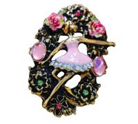 Danza di bellezza di lusso barocca a pezzi, design di spilla per uomini donne, gioielliAccessori, MatrimoniFestaSorpresaCoppiaRegalo