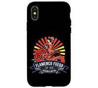 Danza Flamenco Passione Spagnola Design Spagna Vintage Custodia per iPhone X/XS