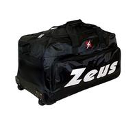 DANZA in VETRINA BORSA PORTADIVISE TROLLEY ZEUS BAGS BORSONE PALESTRA ALLENAMENTO FITNESS PALESTRA CALCIO SPORT CALCETTO (Nero)