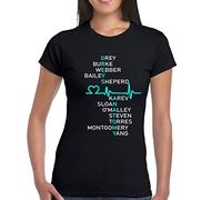 DANZA in VETRINA NEROMT-Shirt Donna Bambina Greys Anatomy