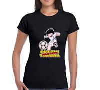 DANZA in VETRINA NEROST-Shirt Donna Bambina Capitan Tsubasa Holly E Benji