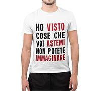 DANZA in VETRINA T-SHIRT UOMO BAMBINO NEONATO Ho Visto Cose Che Voi Astemi Non Potete Immaginare MANICA CORTA SCOLLO TONDO COTONE