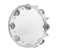 Danza insieme al ritmo utilizzando un palmare Tamoburine misura ad una dimensione ottimale di 25,4 cm (pelle trasparente)