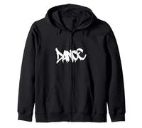 Danza Parola Hip Hop Musica Elettronica Graffiti Stile Felpa con Cappuccio