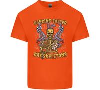 Danza Pasqua Giorno Scheletro Teschi T-Shirt Ragazzi Ragazze