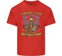 Danza Pasqua Giorno Scheletro Teschi T-Shirt Ragazzi Ragazze