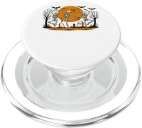 Danza scheletro sotto la luna piena Halloween PopSockets PopGrip per MagSafe