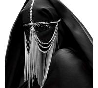 Danzatrice del ventre con catena per la testa in maschera per la danza del ventre, per San Valentino e carnevale
