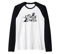 Danzatrice del Ventre Danza Orientale Maglia con Maniche Raglan