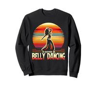 Danzatrice del ventre divertente "I'd Rather Be Belly Dancing Shimmy Dance Felpa