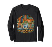 Danzica Polonia Viaggio Souvenir Città Regalo Maglia a Manica