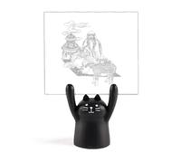 Dao China Bovini Lao Tzu Memo Holder Cartoon Gatto Nero Decorazione Stand