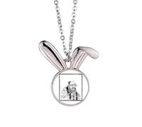 Dao Lao Tzu Cina Coniglio Collana Ciondolo Bunny Animal Gioielli Regalo