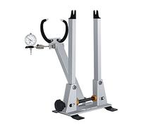 Daoco Cavalletto di centraggio per bicicletta con misuratore, regolazione di precisione dei pneumatici, supporto per ruota, MTB, bici da corsa, BMX, kit di riparazione