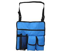 Daodeduowe Borsa per sedia da spiaggia all'aperto, borsa portaoggetti per bevande e cibo, tessuto Oxford 600D con fibbia regolabile, custodia appesa per vacanze al mare e uso domestico, (Blu)