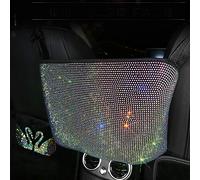 Daofaith Organizer per auto in cristallo e porta borsa, rete posteriore per seggiolino auto, accessori per borse da donna, barriera per animali domestici per cani e bambini, multicolore