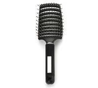 DAOFEUK Spazzola districante per capelli lunghi e spessi, setole morbide per ridurre la rottura dei capelli e l'effetto crespo, spazzola per capelli da donna per districare facilmente i nodi (nero)