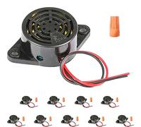 DAOKAI 10Pcs Buzzer elettronico di allarme 3-24V 12V Buzzer elettronico attivo 95dB High Decibel continuo Sounde Beep SFM-27 Buzzer con connettore a vite a molla