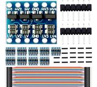 DAOKAI 10PCS IIC I2C Logic Level Converter 4 canali bidirezionale livello di tensione Modulo 3.3-5V Shifter per Arduino, con cavo