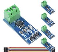 DAOKAI 5 pezzi ACS712 5A Range Current Sensor Module Chip ACS712ELC-05B Hall Current Sensor Modulo di misura della corrente con cavo per Arduino