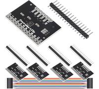 DAOKAI 5 pezzi Sensore tattile MPR121 Modulo controller tastiera capacitiva 2.5V-3.6VDC MPR121-Breakout-V12 interfaccia I2C driver Scheda di sviluppo con intestazione dei pin Cavo di collegamento