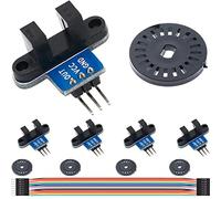 DAOKAI 5PCS IR infrarosso scanalato ottico optoaccoppiatore velocità sensore modulo 3.3-5V per Arduino anche per Smart Robot auto velocità di misura con filo