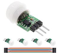 DAOKAI 5PCS Mini modulo sensore umano DC 2.7V a 12V IR HC-SR3 Sensore di movimento Pyroelectric PIR a infrarossi per l'illuminazione a induzione del corpo umano, con cavo
