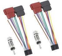 DAOKAI adattatore radio ISO auto, 16 pin ISO cablaggio adattatore stereo spina ricevitore stereo auto bus femmina connettore di sostituzione per autoradio/CD/lettore MP3-2pcs