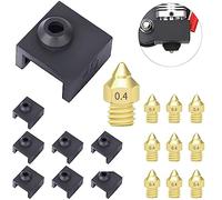 DAOKAI Calzino in silicone hotend per stampante 3D,coperchio del blocco riscaldante antiscottatura per Ender 3, Ender 5, serie CR 10, parti di ricambio per hotend per stampante 3D MK7/8/9-8 pz