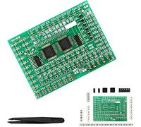 DAOKAI Componenti SMD Scheda pratica Componenti SMT Kit elettronico fai-da-te per esercitazioni di saldatura 77 Componenti SMD 8 Categorie con pinzette, per la formazione delle abilità professionali