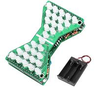 DAOKAI Kit fai da te LED a clessidra elettronica Scheda pratica di saldatura PCB DC 5V LED blu Kit pratica scheda pratica di saldatura divertente con supporto per batteria AA da 1,5 V