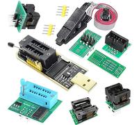DAOKAI Programmatore USB CH341A SOP8 SOIC8 Test Clip 1.8V Scheda adattatore SOP8 150mil 200mil SOP16 300mil 24 25 chip programmatore serie Test Socket kit set di nove pezzi