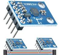 DAOKAI Sensore magnetico a tre assi GY-273 QMC5883L HMC5883L Modulo sensore magnetometro bussola a triplo asse 3V-5V con cavo per Arduino, confezione da 3